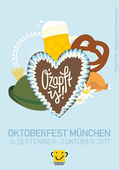 Wiesn Plakat - Oktoberfestplakat München - Official Munich Poster